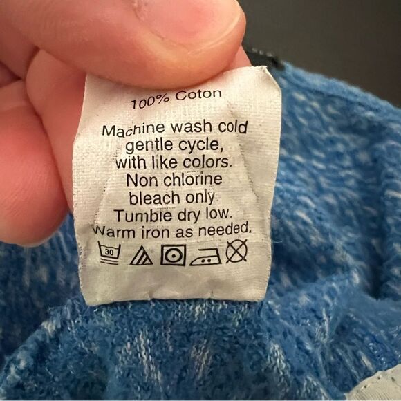 J Crew Mens Shirt Medium Blue Pullover Long Sleeve Crew Neck Outdoor Cotton - Picture 10 of 12